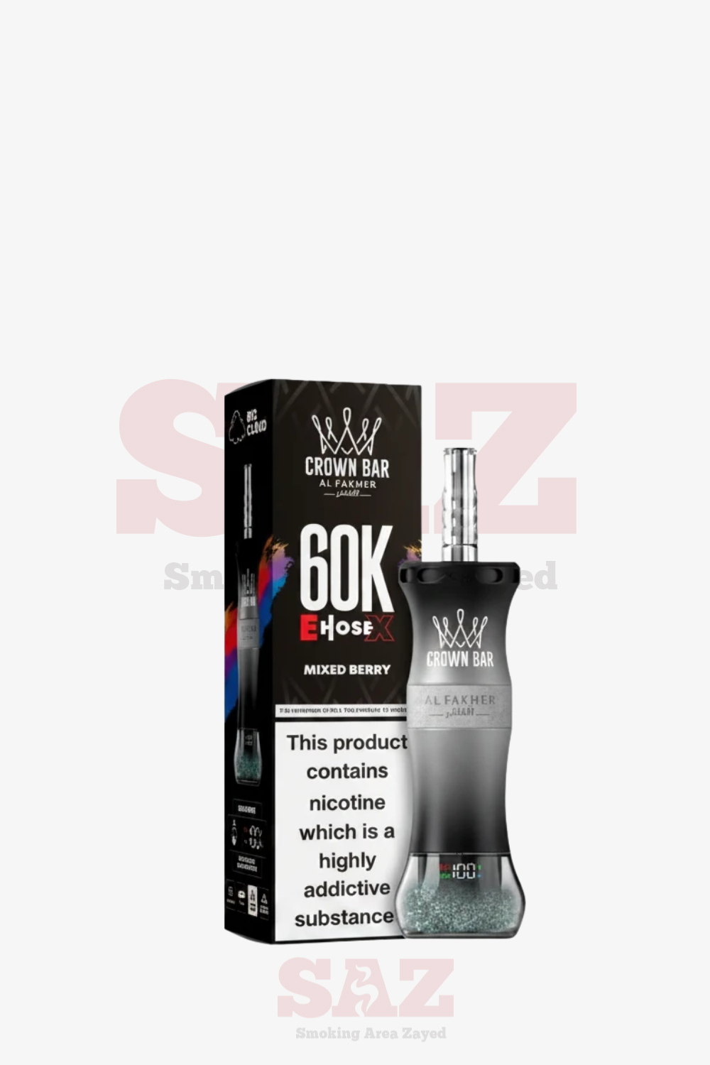 Al Fakher Crown Bar E Hose X 60000 60k Puffs Disposable Vape | Shisha Hookah