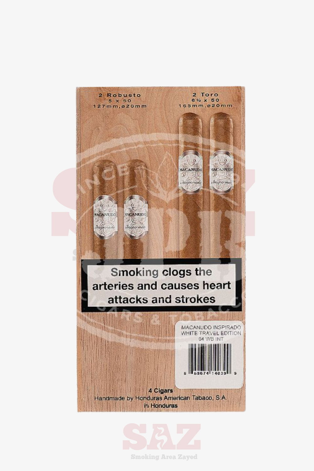 Macanudo Inspirado White TRAVEL Edition (2 Robusto, 2 Toro) (4)