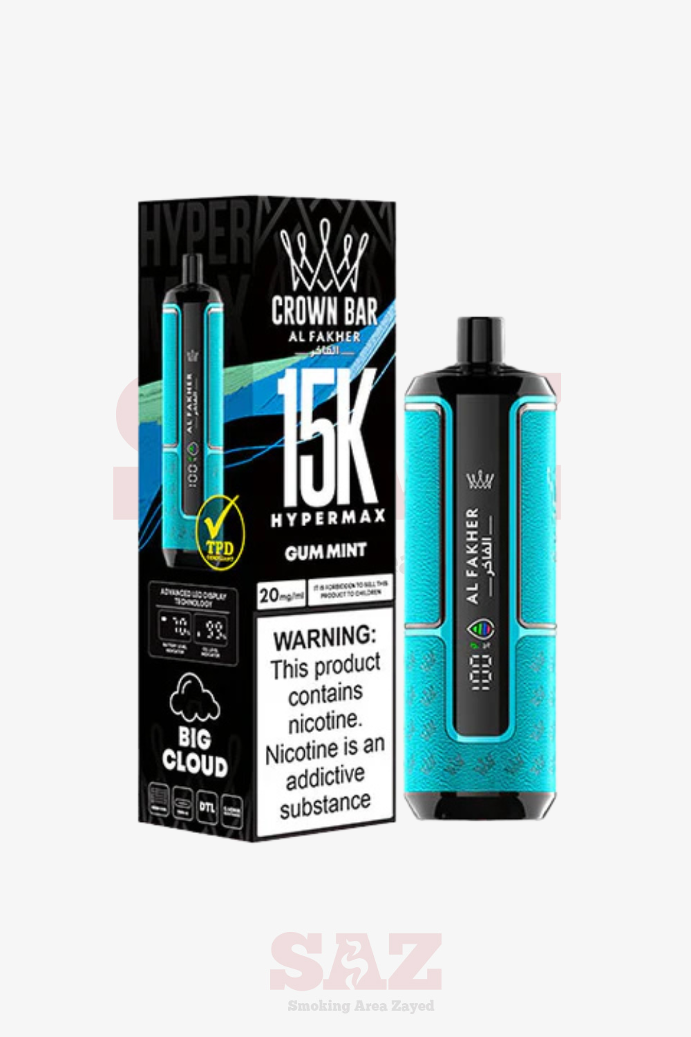 AL FAKHER CROWN BAR PRO MAX 15000 PUFFS 6MG