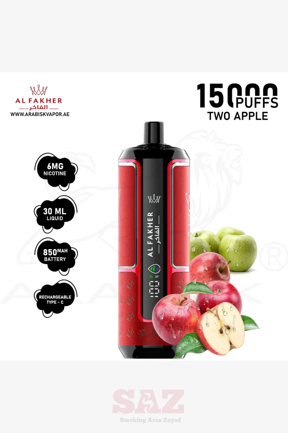 AL FAKHER CROWN BAR PRO MAX 15000 PUFFS 6MG