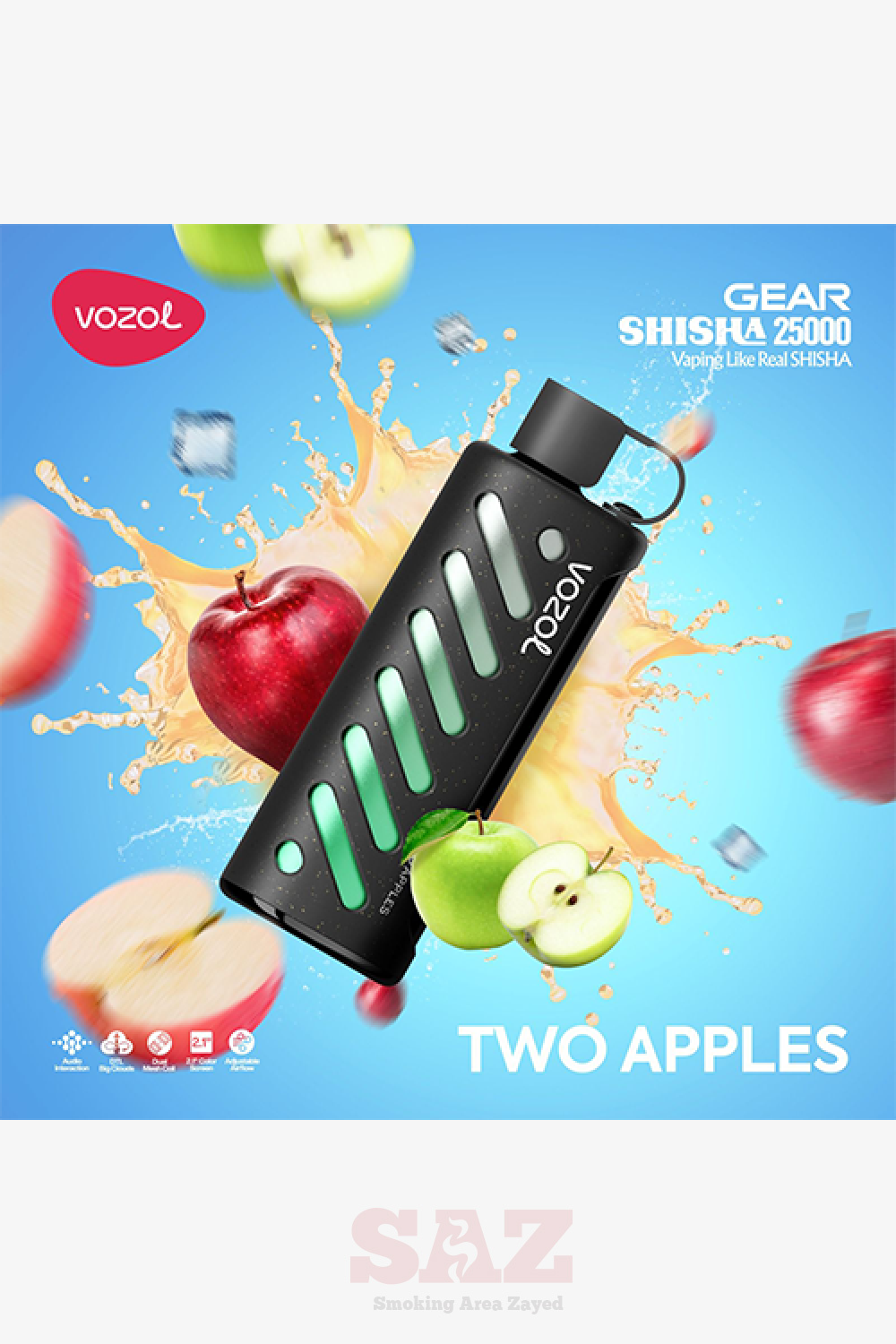 VOZOL GEAR SHISHA 25000 (3% Nic.) SAZ STORE VOZOL GEAR SHISHA 25000 (3% Nic.) SAZ STORE