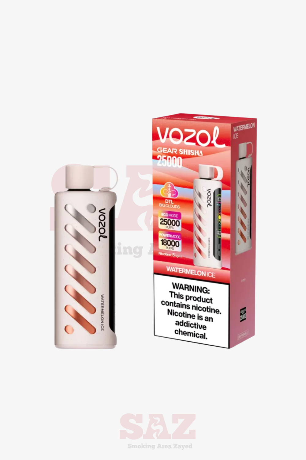 VOZOL GEAR SHISHA 25000 (3% Nic.)